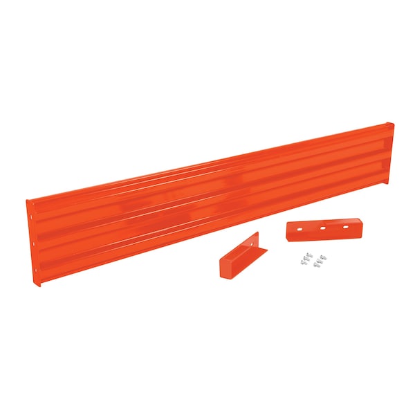 Vestil Drop-In Style Guard Rail 9 Ft Orange GR-F3R-DI-9-OR - main